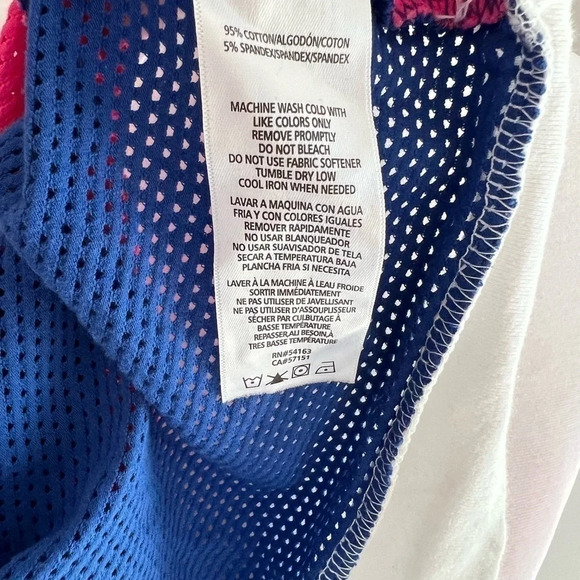 TOMMY Hilfiger sport colourblocked cropped mesh sweater - Picture 7 of 7